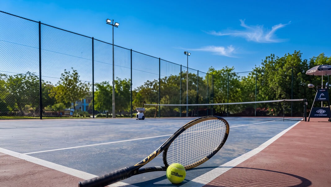 Community tennis court